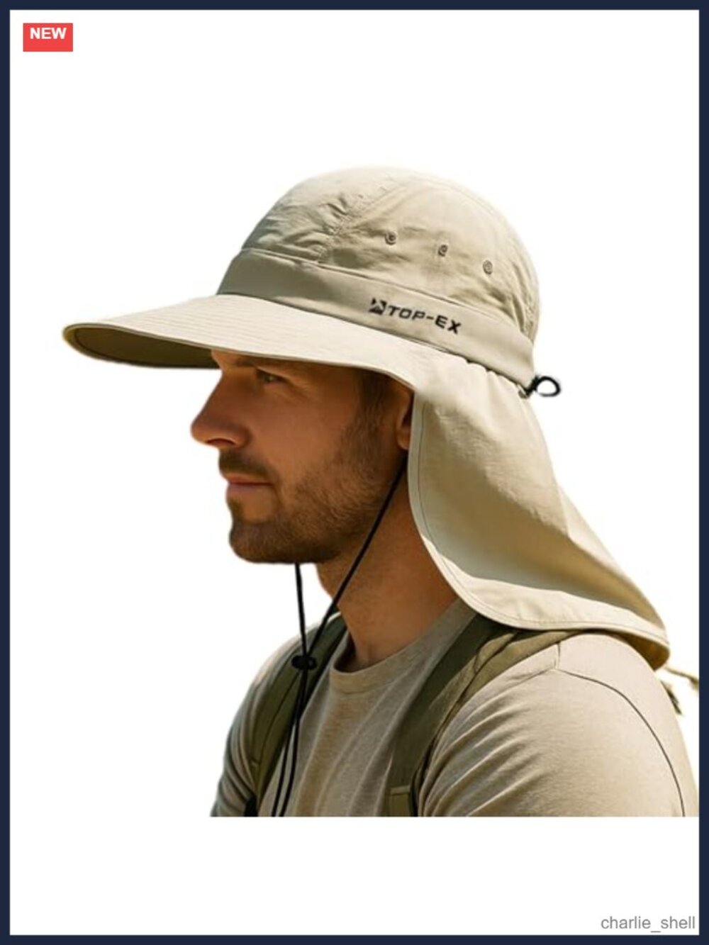 UPF 50+ Cooling Wide Brim Sun Hat Neck Flap Packable